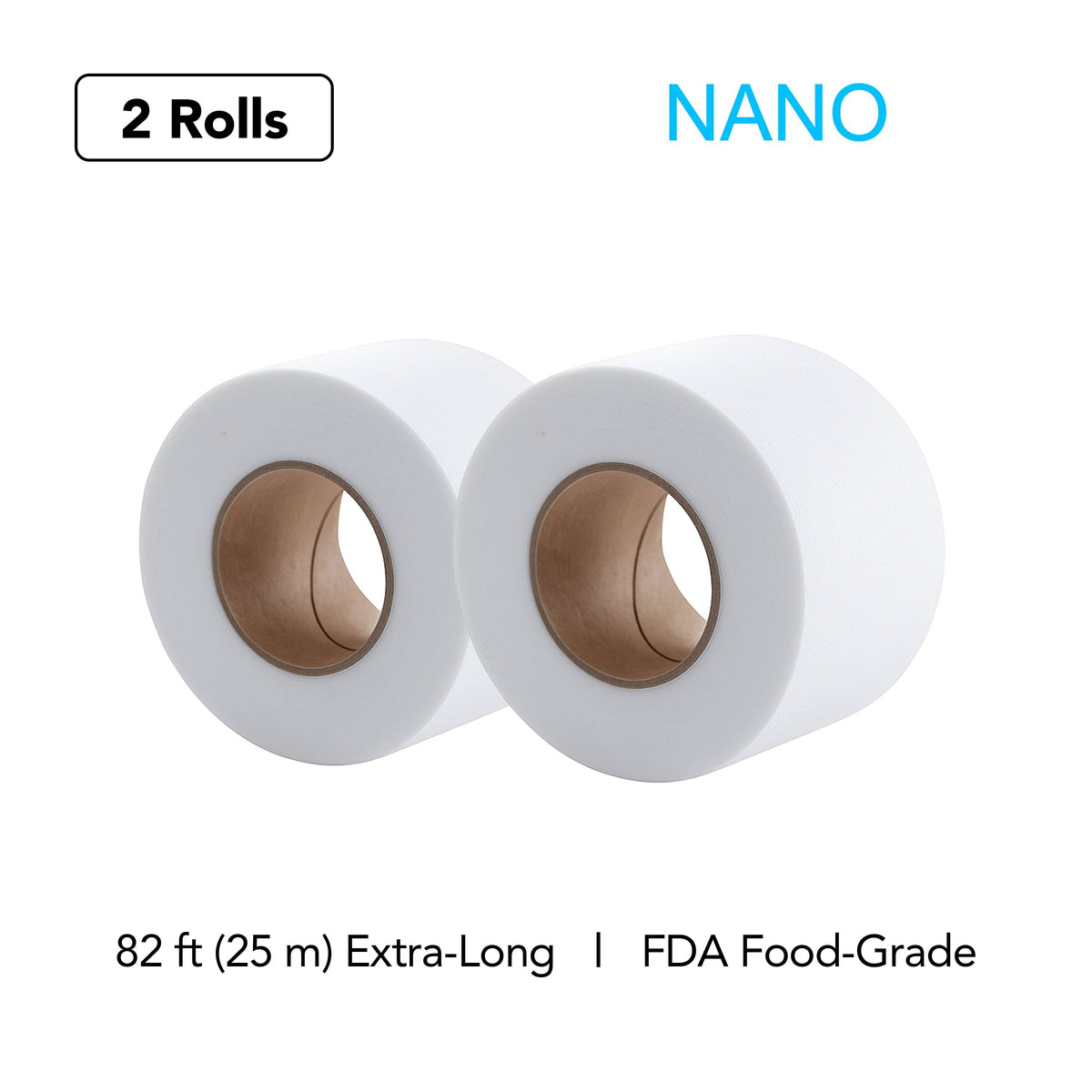 Two N-Clear Nano replacement fleece rolls