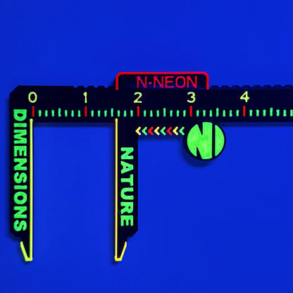 N-Neon Fluorescent Coral & Fish Caliper