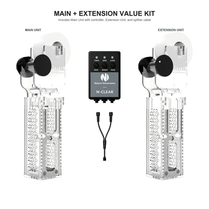 N-Clear Nano Main plus Extension Value Kit with controller and splitter cable