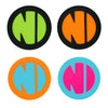 N-Neon 3D Fluorescent Stickers, 4-Pack